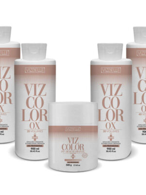 Combo Ox 07, Ox 20, Ox 30, Ox40 e Pó Descolorante Vizbelle
